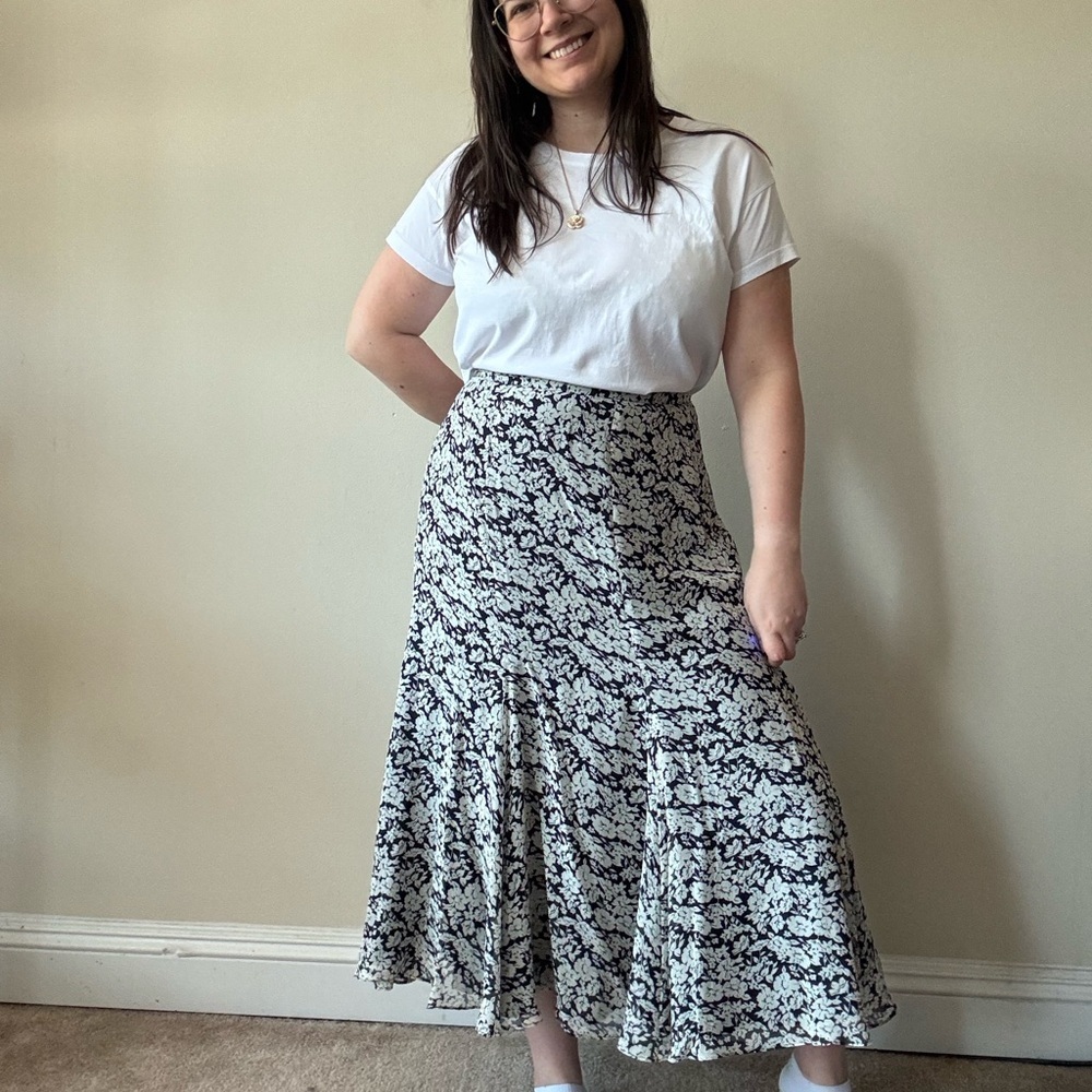 Ralph Lauren Floral Silky Skirt